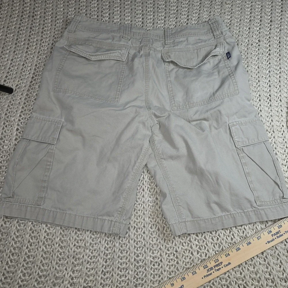 The North Face Men's Cargo Shorts Size 34 Tan Khaki Hiking Outdoor Work Cotton